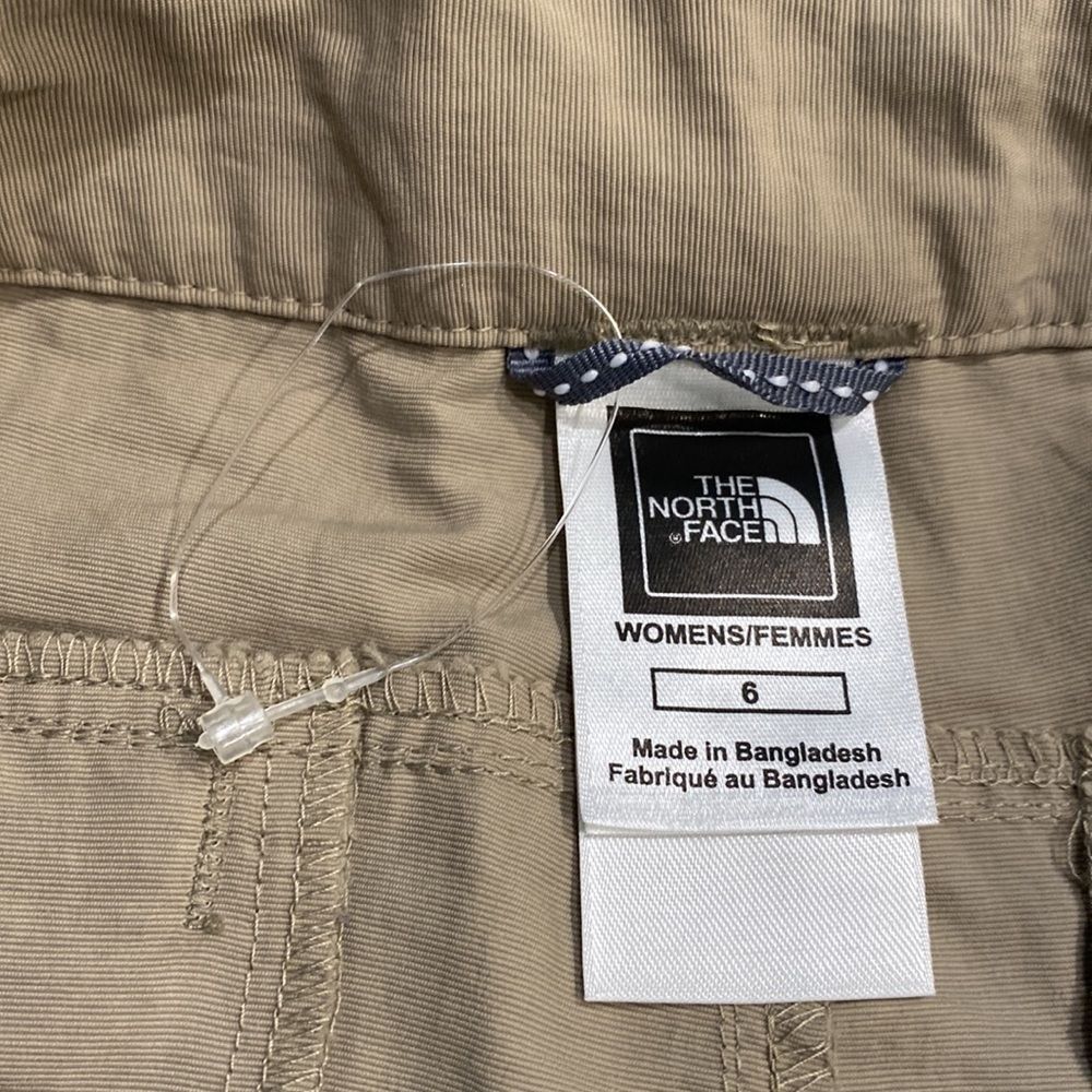 NWOT The North Face Tan Convertible Nylon Hiking Active Pants Size 6 - Picture 12 of 16